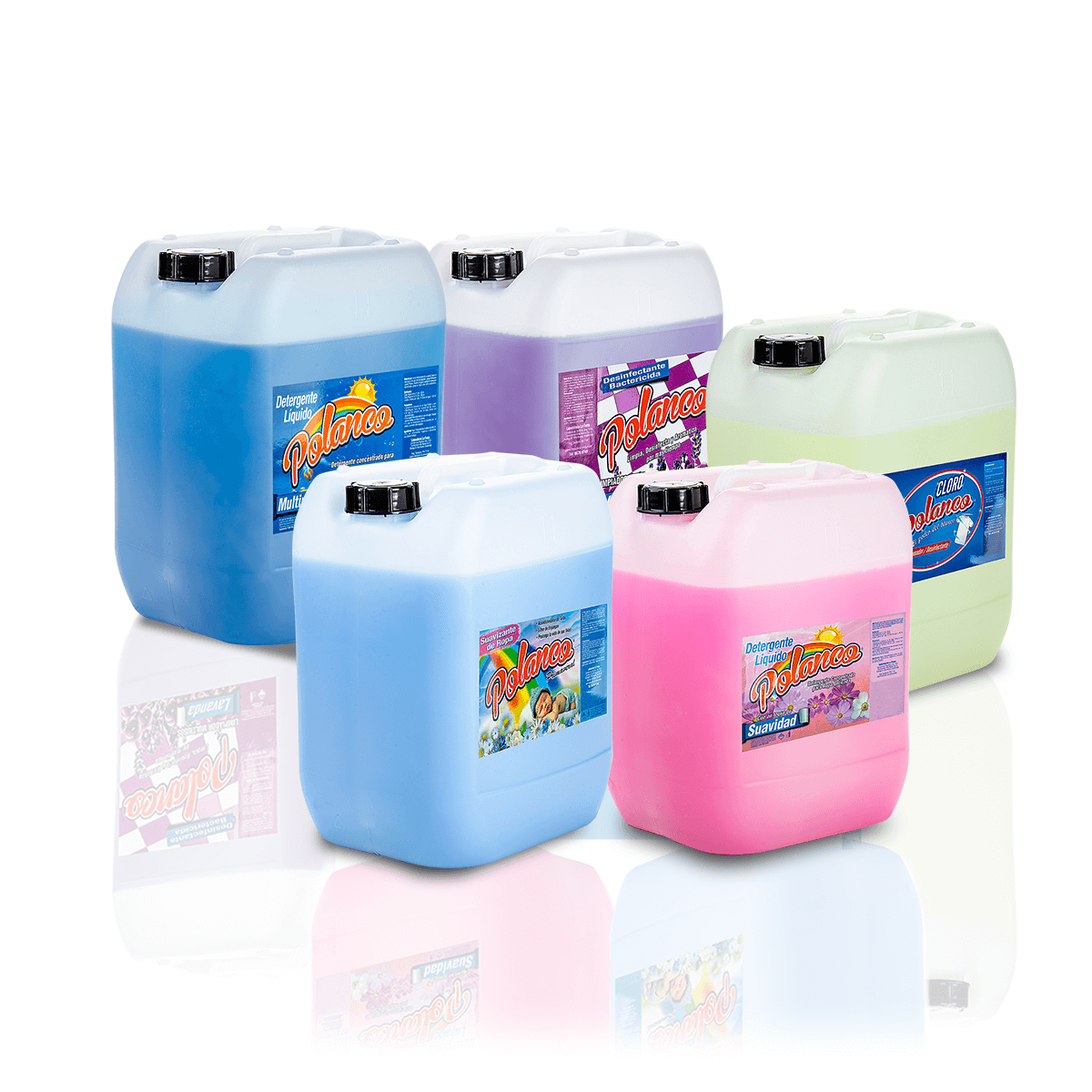 Detergente Suavizante Desinfectante Cloro caneca Polanco